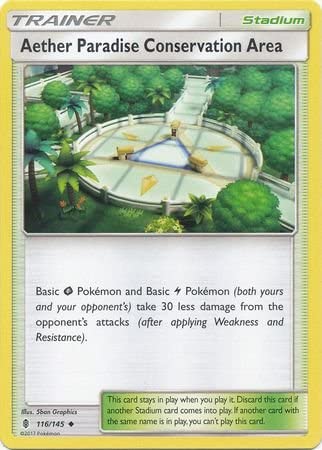 Aether Paradise Conservation Area 116/145 Uncommon Pokemon Card (SM Guardians Rising)