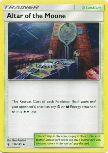 Altar of the Moone 117/145 Uncommon Pokemon Card (SM Guardians Rising)