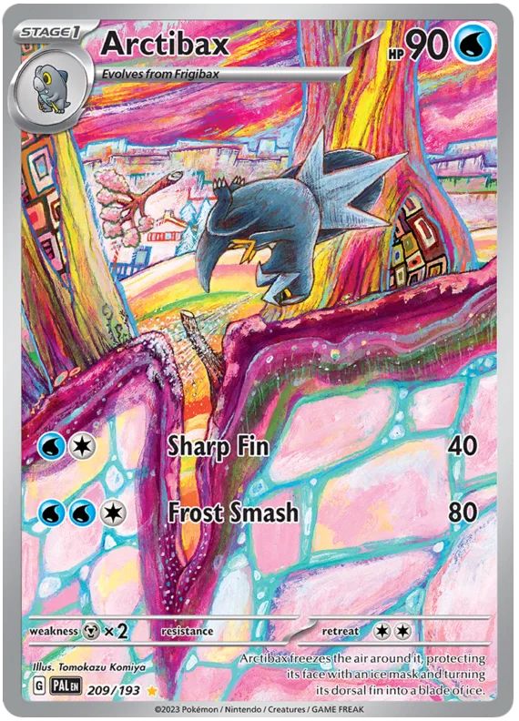 Arctibax 209/193 Illustration Rare Pokemon Card (SV2 Paldea Evolved)