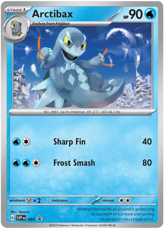 Arctibax SVP064 Pokemon Promo Card (SV Promo Series)
