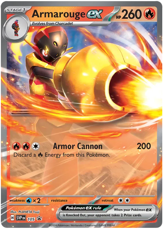 Armarouge ex SVP105 Pokemon Promo Card (SV Promo Series)