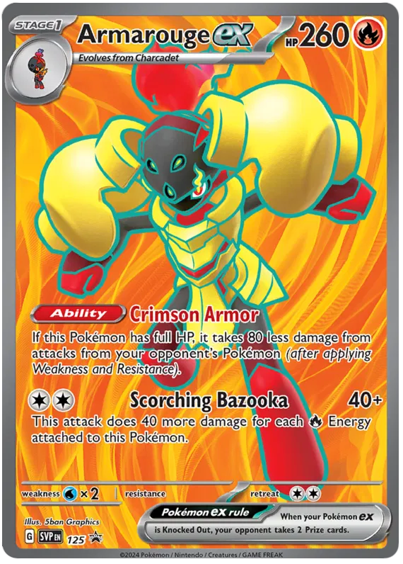 Armarouge ex SVP125 Pokemon Promo Card (SV Promo Series)