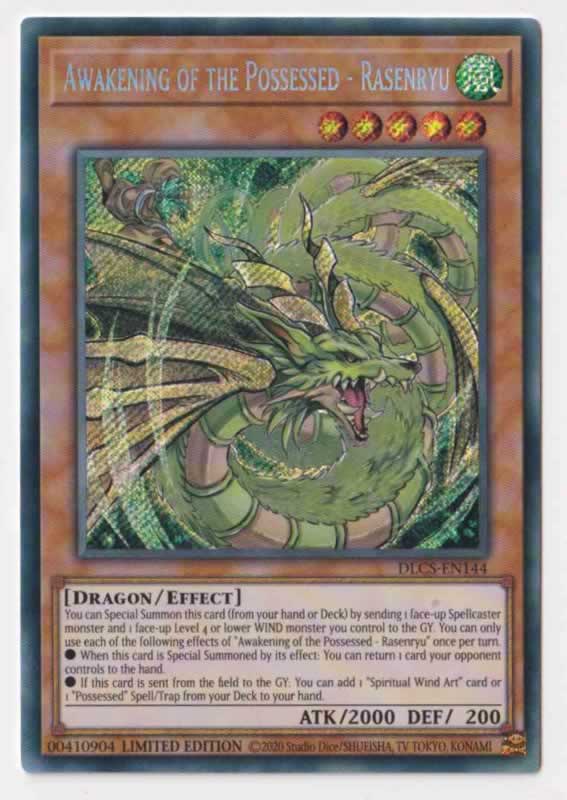 Awakening of the Possessed - Rasenryu DLCS-EN144 Secret Rare Promo (Yu-Gi-Oh!)