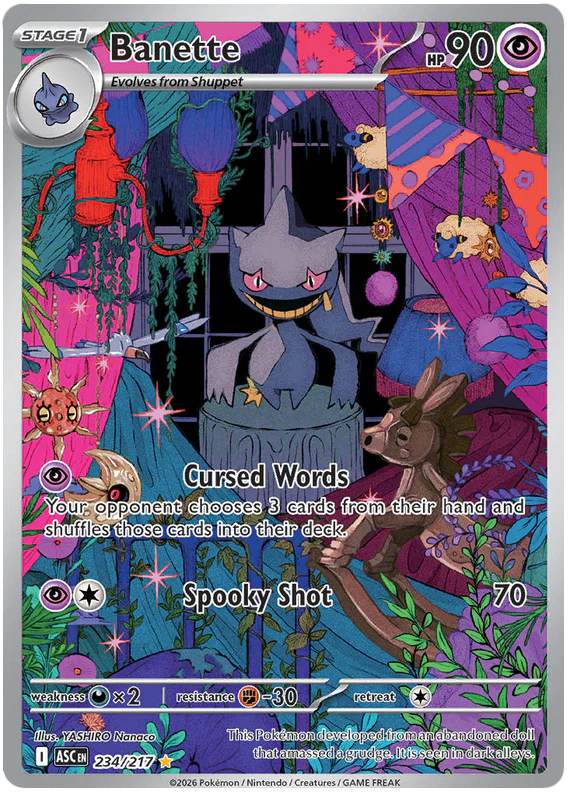Banette 234/217 Illustration Rare Pokemon Card (Mega Evolution Ascended Heroes)