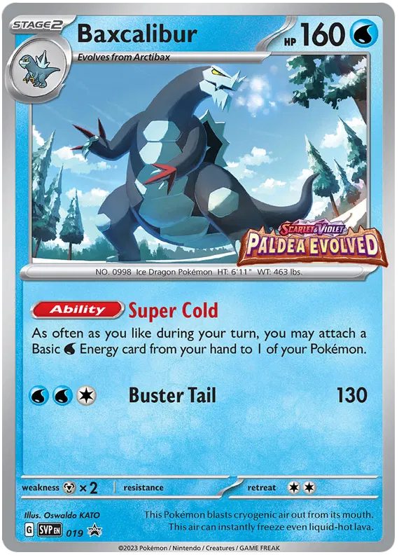 Baxcalibur SVP019 Pokemon Promo Card (SV Promo Series)