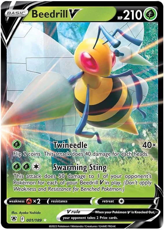 Beedrill V 001/189 Ultra Rare Pokemon Card (SWSH Astral Radiance)