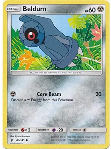 Beldum 83/145 Common Pokemon Card (SM Guardians Rising)