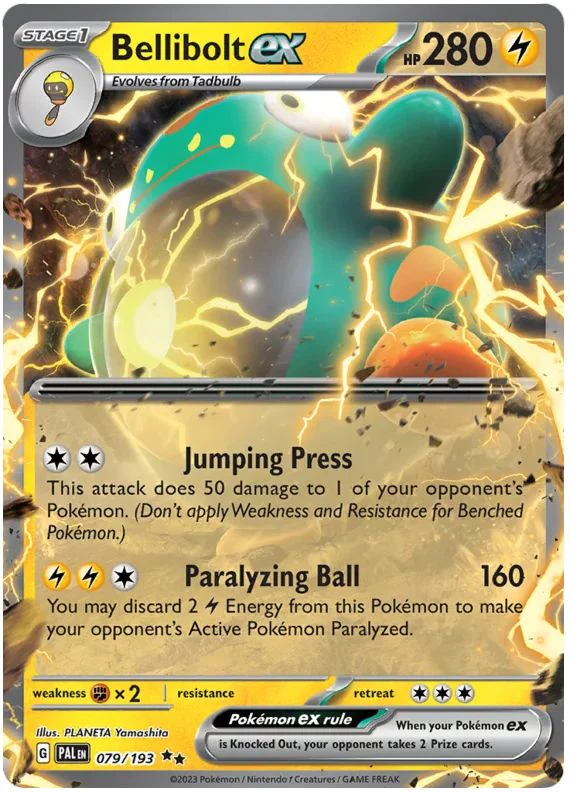 Bellibolt ex 079/193 Rare Double Pokemon Card (SV2 Paldea Evolved)