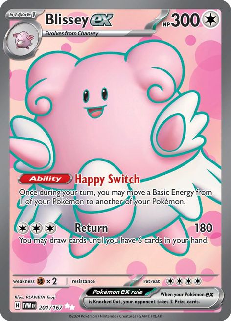 Blissey ex 201/167 Ultra Rare Pokemon Card (SV Twilight Masquerade)