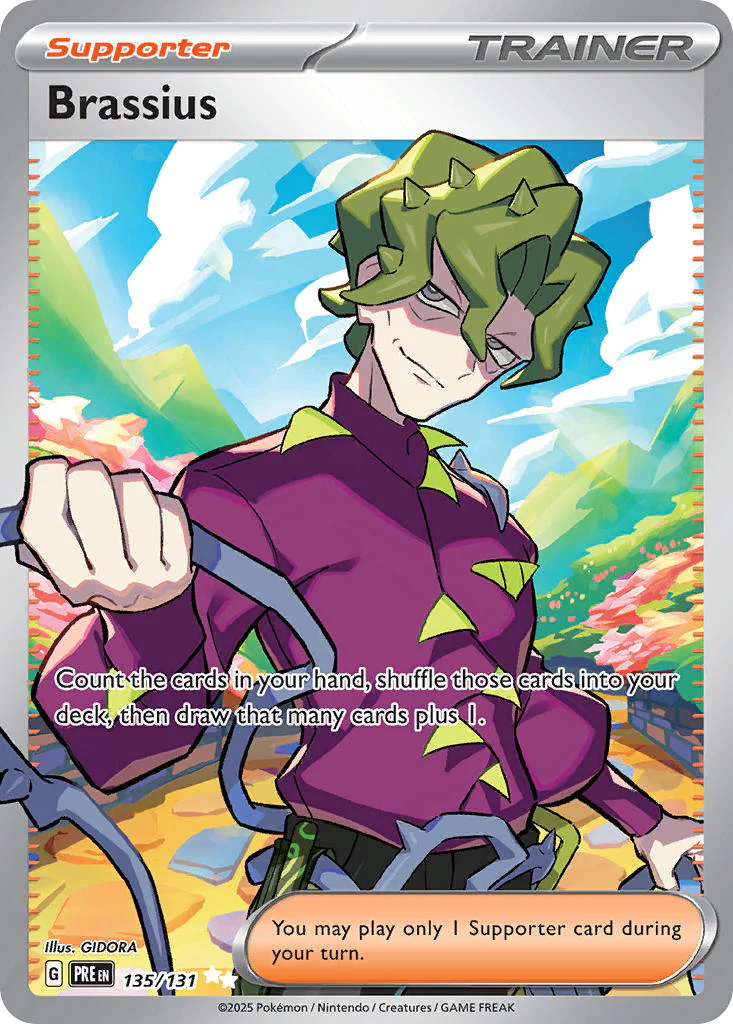 Brassius 135/131 Ultra Rare Pokemon Card (Scarlet & Violet Prismatic Evolutions)