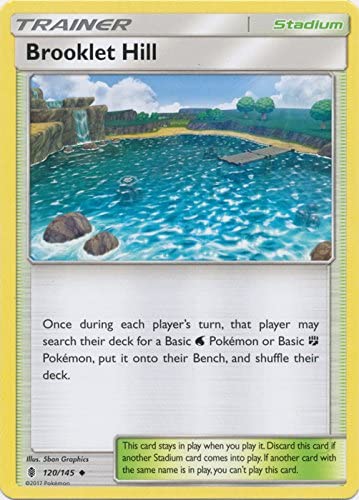 Brooklet Hill 120/145 Uncommon Reverse Holo Pokemon Card (SM Guardians Rising)