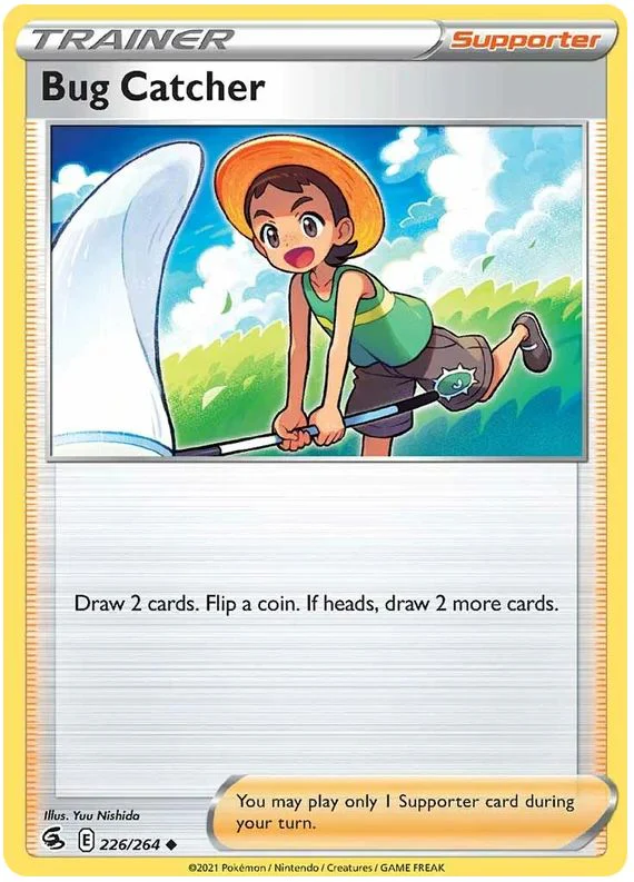 Bug Catcher 226/264 Uncommon Reverse Holo Pokemon Card (SWSH Fusion Strike)