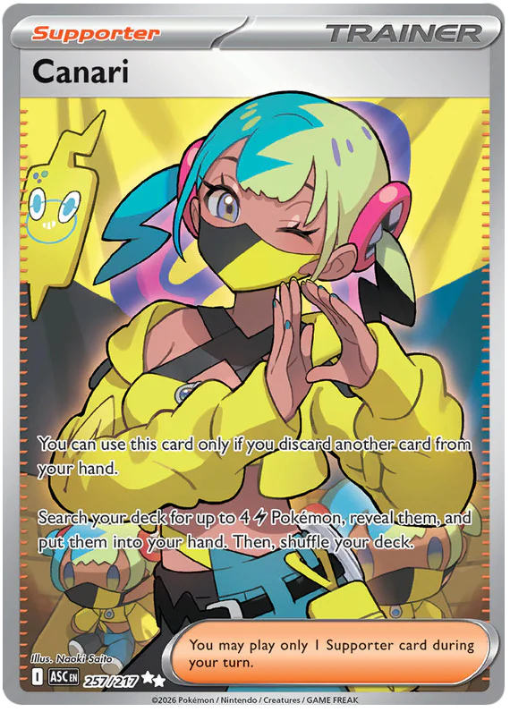 Canari 257/217 Ultra Rare Pokemon Card (Mega Evolution Ascended Heroes)