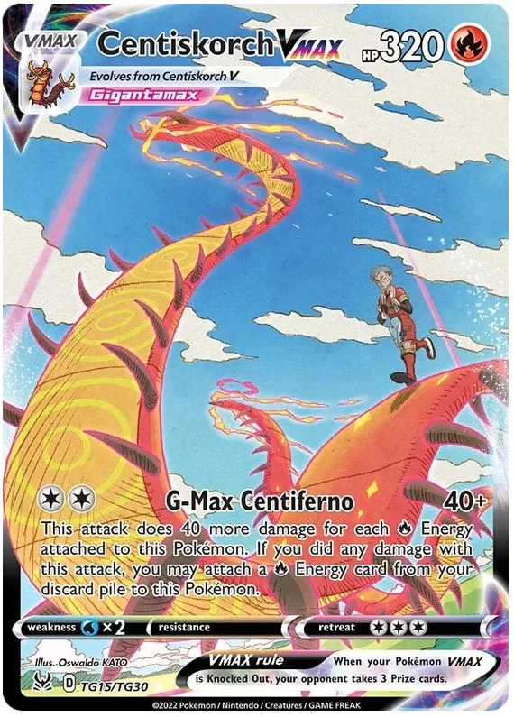 Centiskorch VMAX TG15/TG30 Ultra-Rare Rare (Lost Origin Trainer Gallery)