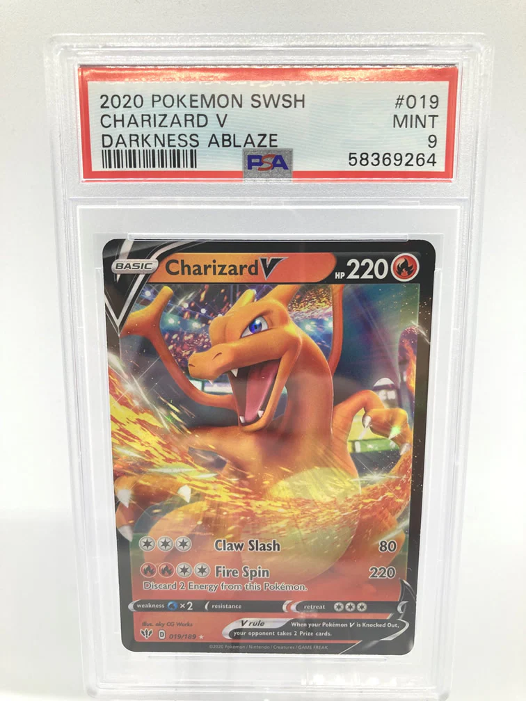 Charizard V 019/189 PSA 9 Mint Graded Pokemon Card