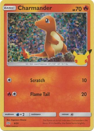 Charmander 9/25 Holo Pokemon Card (McDonalds Collection 2021)