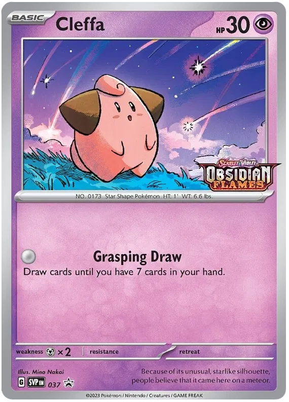 Cleffa SVP037 Pokemon Promo Card (SV Promo Series)