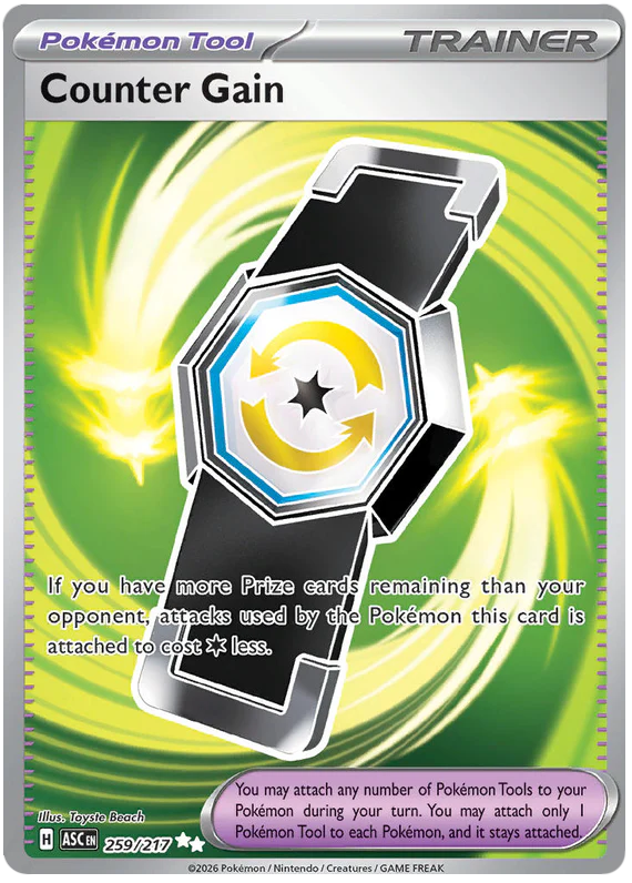 Counter Gain 259/217 Ultra Rare Pokemon Card (Mega Evolution Ascended Heroes)
