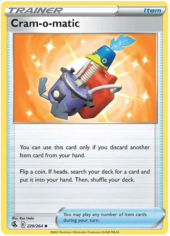 Cram-o-matic 229/264 Uncommon Reverse Holo Pokemon Card (SWSH Fusion Strike)