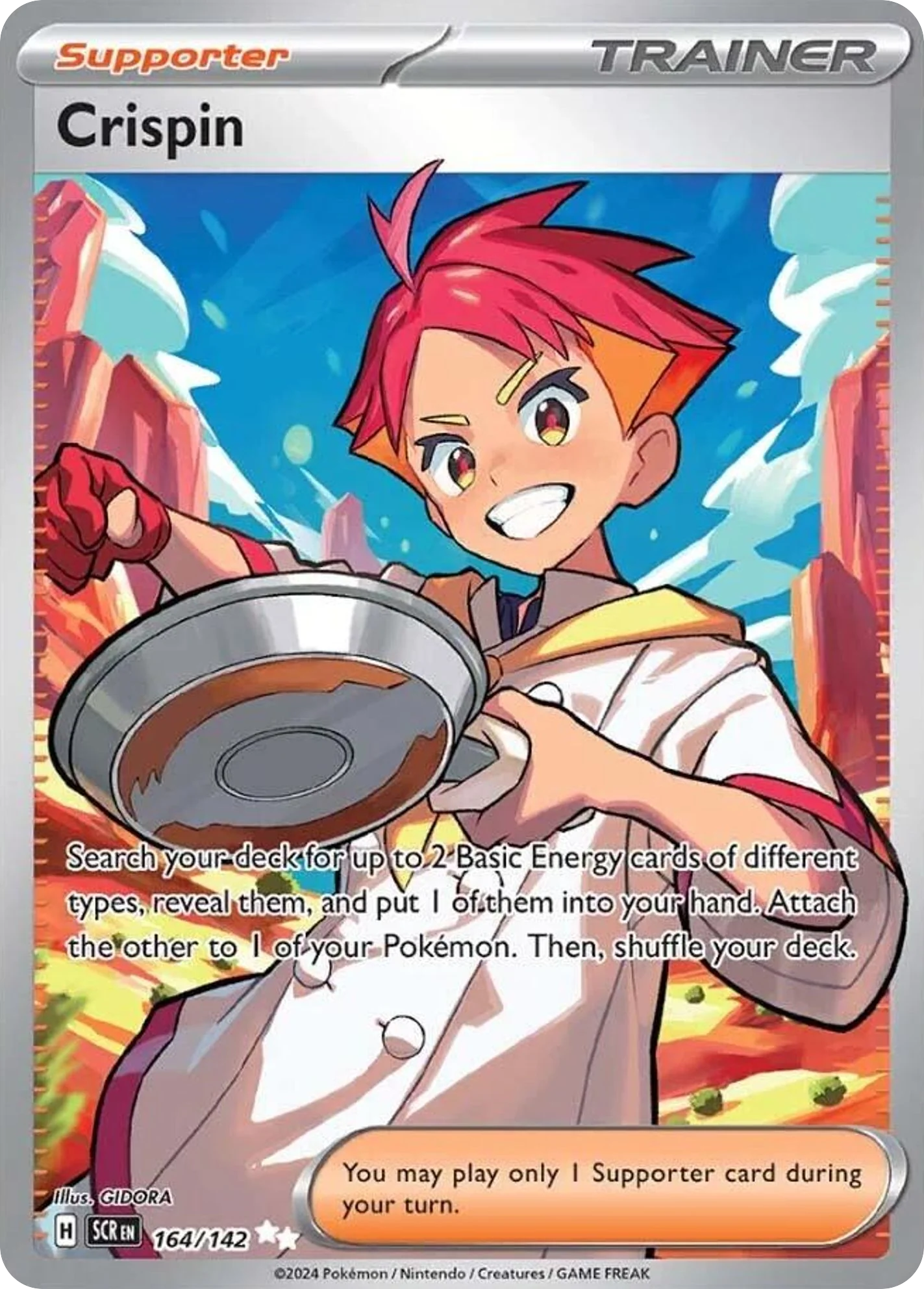 Crispin 164/142 Ultra Rare Pokemon Card (SV Stellar Crown)