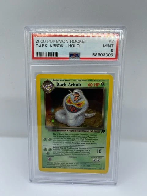 Dark Arbok 2/82 PSA 9 Graded Rare Pokemon Card (2000 Pokemon Rocket)