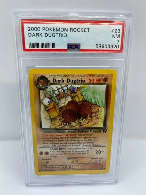 Dark Dugtrio 23/82 PSA 7 Graded Rare Pokemon Card (2000 Pokemon Rocket)