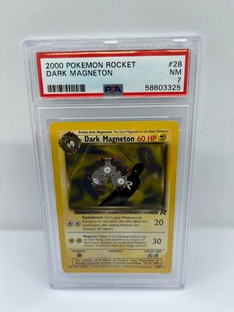 Dark Magneton 28/82 PSA 7 Graded Rare Pokemon Card (2000 Pokemon Rocket)
