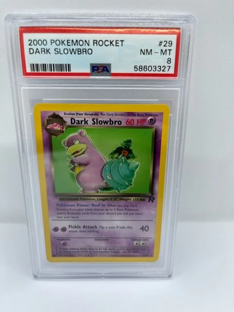 Dark Slowbro 29/82 PSA 8 Graded Rare Pokemon Card (2000 Pokemon Rocket)