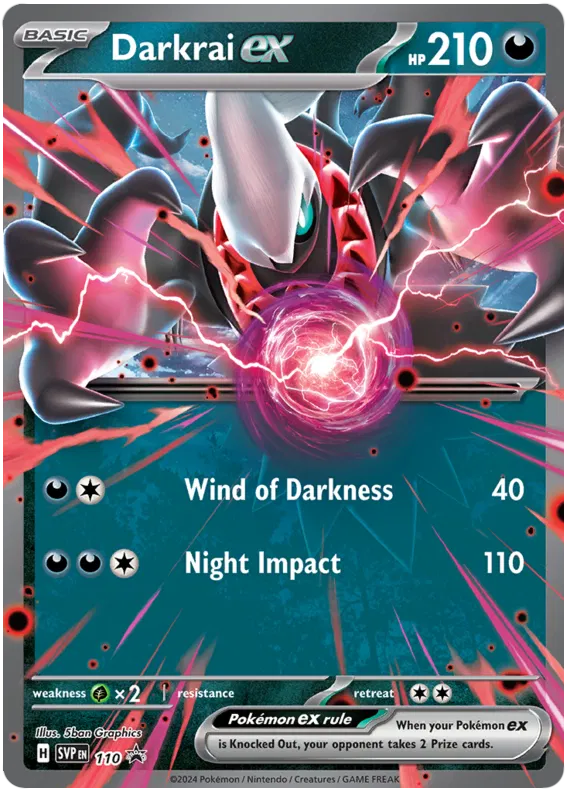 Darkrai ex SVP110 Pokemon Promo Card (SV Promo Series)