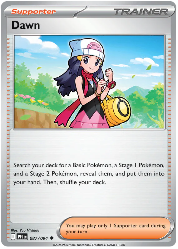 Dawn 087/094 Uncommon Pokemon Card (Mega Evolution Phantasmal Flames)