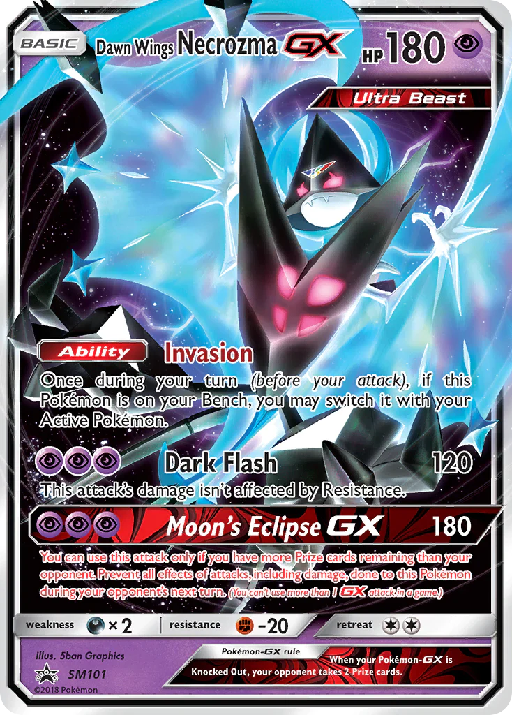 Dawn Wings Necrozma GX SM101 Pokemon Promo Card (Sun & Moon Promo Series)
