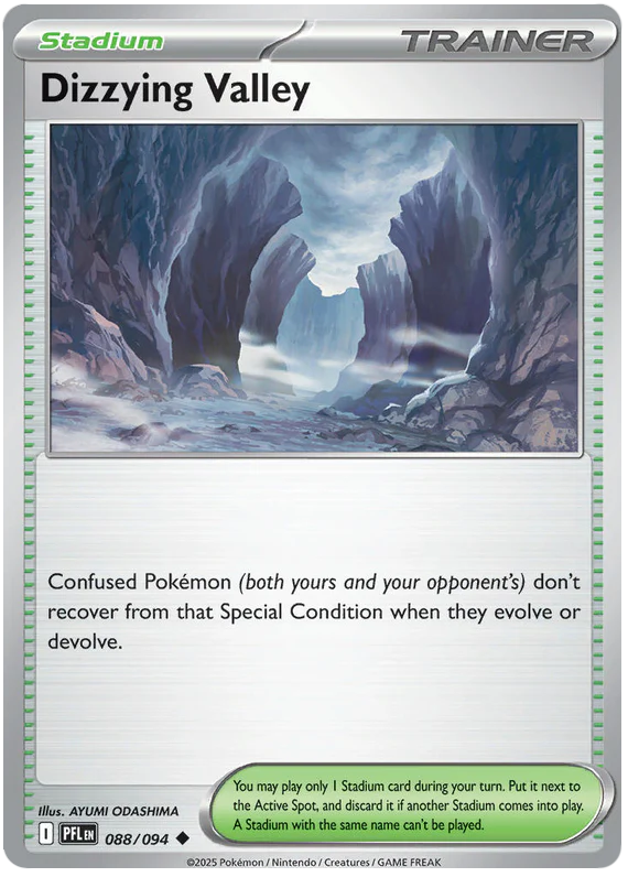 Dizzying Valley 088/094 Uncommon Pokemon Card (Mega Evolution Phantasmal Flames)