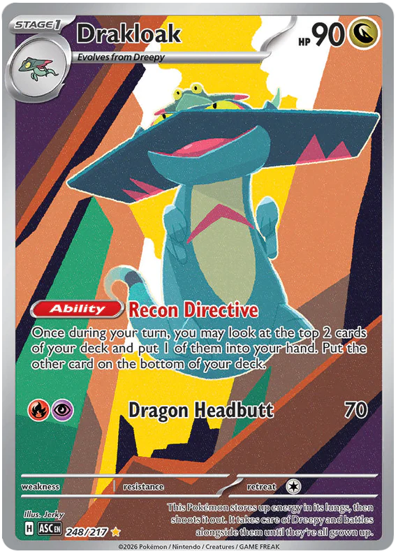 Drakloak 248/217 Illustration Rare Pokemon Card (Mega Evolution Ascended Heroes)