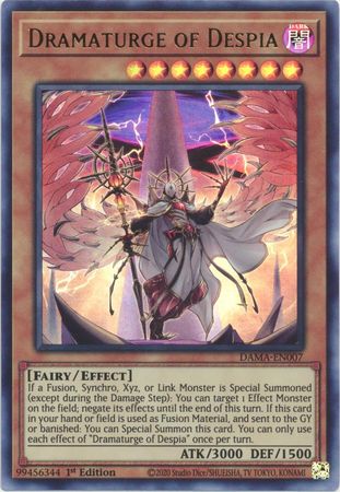Dramaturge of Despia DAMA-EN007 Ultra Rare Yu-Gi-Oh Card (Dawn of Majesty)