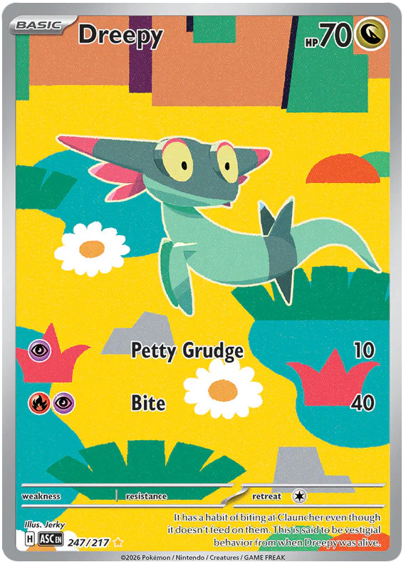 Dreepy 247/217 Illustration Rare Pokemon Card (Mega Evolution Ascended Heroes)