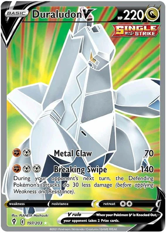 Duraludon V 197/203 Ultra Rare Pokemon Card (SWSH Evolving Skies)