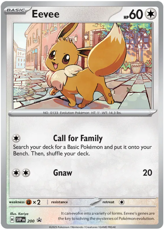 Eevee SVP200 Pokemon Promo Card (SV Promo Series)