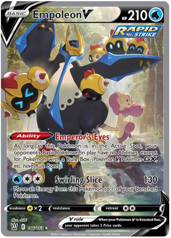 Empoleon V 146/163 Ultra Rare Pokemon Card (Battle Styles)