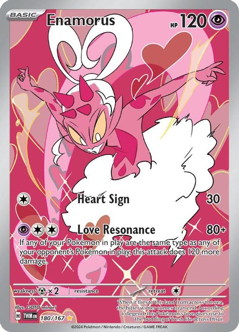 Enamorus 180/167 Illustration Rare Pokemon Card (SV Twilight Masquerade)