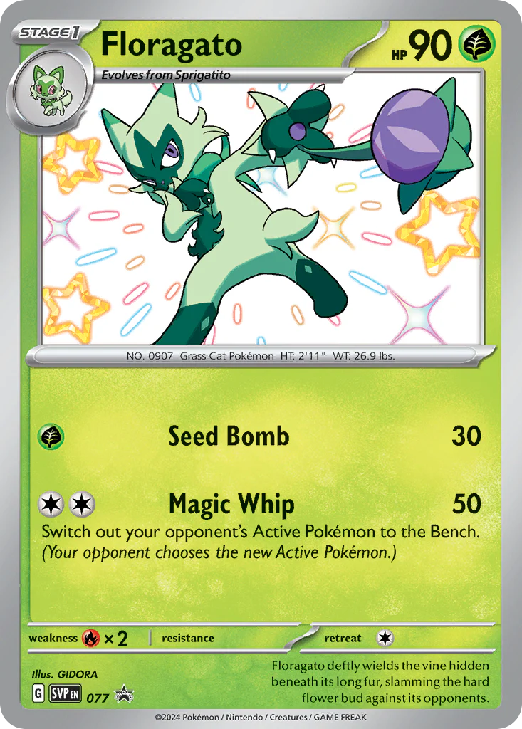 Floragato SVP077 Pokemon Promo Card (SV Promo Series)