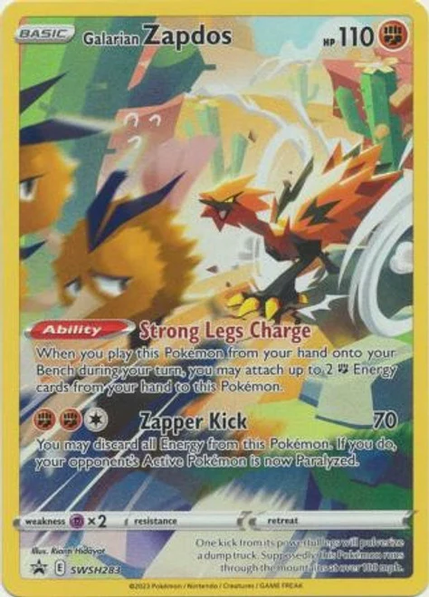 Galarian Zapdos SWSH283 Pokemon Promo Card (SWSH Promo Series)