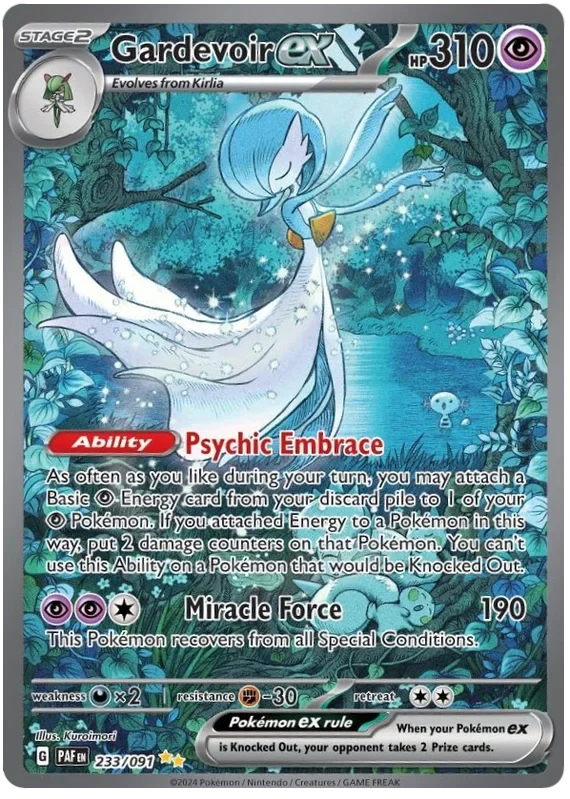 Gardevoir ex 233/091 Special Illustration Rare Pokemon Card (SV 4.5 Paldean Fates)