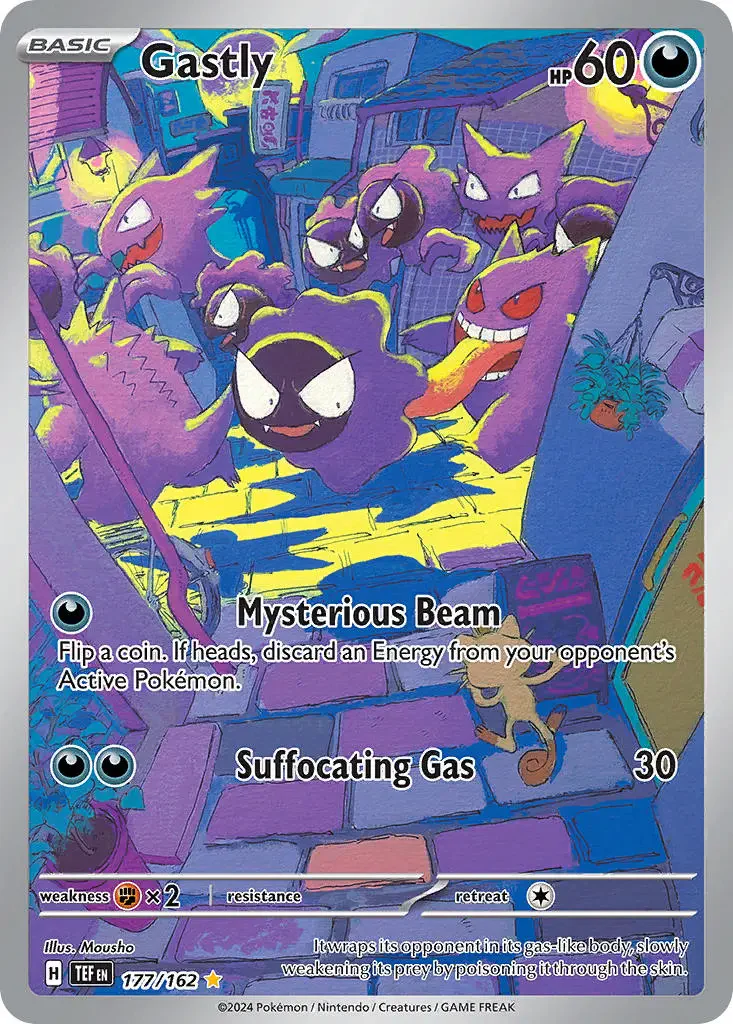 Gastly 177/162 Illustration Rare Pokemon Card (SV Temporal Forces)