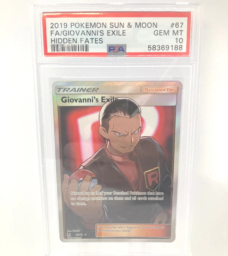 Giovannis Exile 67/68 PSA 10 Gem Mint Graded Pokemon Card