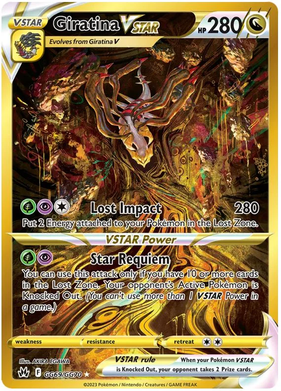 Giratina VSTAR GG69/GG70 GGS Pokemon Card (SWSH Crown Zenith GG)