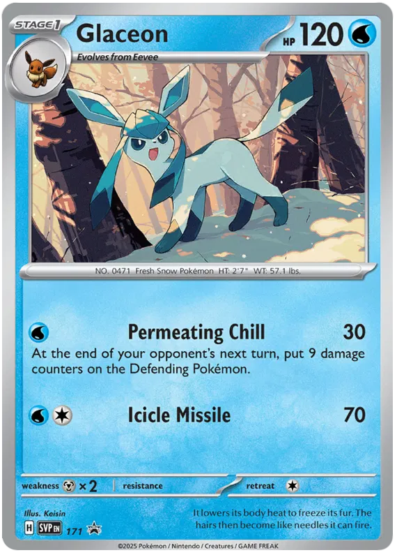 Glaceon SVP171 Pokemon Promo Card (SV Promo Series)