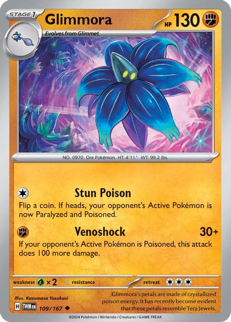 Glimmora 109/167 Uncommon Pokemon Card (SV Twilight Masquerade)