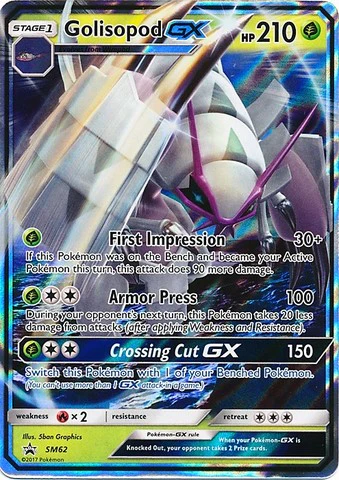 Golisopod GX SM62 Pokemon Promo Card (Sun & Moon Promo Series)