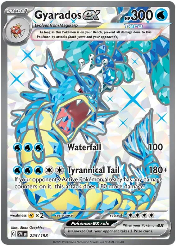 Gyarados ex 225/198 Ultra Rare Double Pokemon Card (Scarlet & Violet Base)