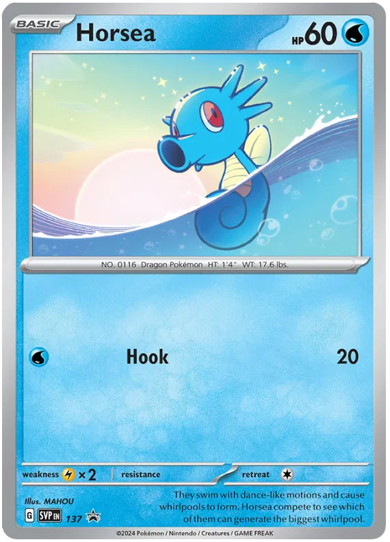 Horsea SVP137 Pokemon Promo Card (SV Promo Series)